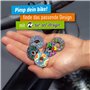 Riesel Design - STEM Cap - Bouchon de diretion vélo Haut de Gamme en Carbone + vis Aluminium anodisée - 6gr !!!! Taille 1 1/8’’ 