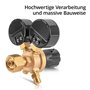 STAHLWERK Mini-détendeur ST-215 selon la norme DIN EN ISO 2503 Régulateur de pression jusqu'à 200 bar en laiton de haute qualité