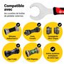 Optio Cycle Cle Boitier Pedalier Clé Pédalier pour Vélo | Clé Boitier De Pédalier | Demontage Pedalier | Arrache Pedalier | Clé 