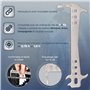 Optio Cylce Indicateur d'usure de Chaîne | Testeur Chaine Velo | Jauge de Chain | Outil Controle Chaine Velo | Mesure Usure Chai