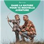 Carquois en Bois et 3 Cibles - Set Tir à l'arc Enfant - Arc E