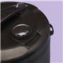 REISHUNGER Cuiseur à riz & cuiseur vapeur avec revêtement céramique, noir, 1,8L - jusqu'à 10 portions - Préparation rapide sans 