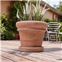 Soucoupe pour pots de fleurs, différentes tailles, terre cuite italienne, entièrement résistante au gel, fabriquée à la main (27