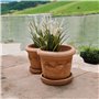 Soucoupe pour pots de fleurs, différentes tailles, terre cuite italienne, entièrement résistante au gel, fabriquée à la main (27
