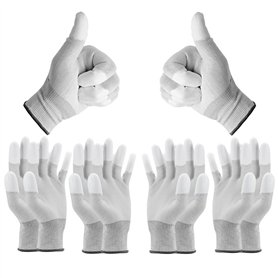 Minadax ESD Gants antistatiques Finger-TIP – 5 paires Taille XL/10 – Pour réparation