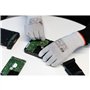 Minadax ESD Gants antistatiques Finger-TIP – 5 paires Taille XL/10 – Pour réparation, montage et nettoyage en électronique, méca
