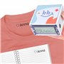 StiKiddo® Tampon Vetement Enfant - Tampon Personnalisable pour Textiles et Papier - Prénom Marqueur Vetement Enfant pour Crèche