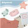 StiKiddo® Tampon Vetement Enfant - Tampon Personnalisable pour Textiles et Papier - Prénom Marqueur Vetement Enfant pour Crèche 