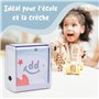 StiKiddo® Tampon Vetement Enfant - Tampon Personnalisable pour Textiles et Papier - Prénom Marqueur Vetement Enfant pour Crèche 