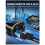 QC3.0 & PD18W USB C Transmetteur FM Bluetooth 5.3 avec Appels Mains Libres