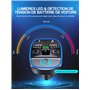 Mohard Bluetooth Voiture, Transmetteur FM Bluetooth 5.3 Adaptateur Radio Lecteur de Musique Kit Bleutooth sans Fil, Appel Main L