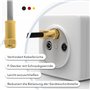 RedStar24 Câble SAT Premium 1m - Câble Coaxial Connecteur F Classe A+ - Câble Antenne Fiche F pour TV, Routeur & Modem Internet 