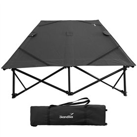 Skandika Lit de Camp Bodo| Lit de Camp Double pour 2 Personnes
