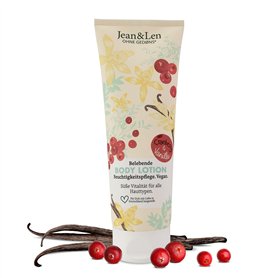 Jean & Len Lotion Corporelle Canneberge et Vanille