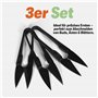 Lot de 3 mini-sécateurs – Ciseaux en acier inoxydable pour plantes et précision – Idéal pour tailler bourgeons, feuilles et fils