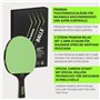 BallX Pro Carbon AeroSpin 6000 Raquette de tennis de table professionnelle en carbone 5 étoiles Raquette de tennis de table prof