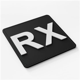 Patch Force - Patch CrossFit RX Rubber dans les dimensions 5 cm x 5 cm – Pour les athlètes à fixer sur un gilet lesté