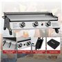 Royal Gourmet Plancha Gaz Propane en Acier Inoxydable, 3 Brûleurs Puissance 7.5kW, Surface Cuisson 61,5 x 32cm avec Grille de Ré