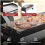 Royal Gourmet Plancha Gaz Propane en Acier Inoxydable, 3 Brûleurs Puissance 7.5kW, Surface Cuisson 61,5 x 32cm avec Grille de Ré