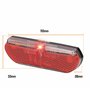 ADDVIEW Swallow E Feu arrière LED pour vélo électrique 6-12 V CC approuvé StVZO 80 mm Montage sur porte-bagages IP65 étanche Des