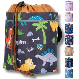 Knuffig Sacoche de guidon pour enfant - Sacoche de vélo réfléchissante pour vélo et vélo d'enfant - Panier de vélo - Réglable gr