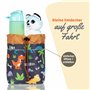 Knuffig Sacoche de guidon pour enfant - Sacoche de vélo réfléchissante pour vélo et vélo d'enfant - Panier de vélo - Réglable gr