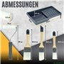 ORGAFLIX Lot de 10 Rouleaux de Peinture Professionnels Kit de Peinture avec 5 Rouleaux en Mousse de 11 cm Bac à Peinture Set de 