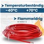 Kalitec Câble H07V-K 6 mm² Rouge - 5 m - Flexible - Toron - Câblage à Fils Fins - Monofil pour Armoire de Commande - Fil de Comm