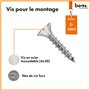 BEOS® INOX Crampons pour Segway Navimow i105E & i108E - Polis - Trous de vis fraisés - Ébavurés - 12x vis inox- Amélioration de 