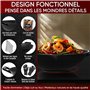Gusskönig Poêle Wok & Fonte - 36 cm Poêle Wok robuste - wok gaz - Poele Wok Induction - Poele Wok & fonte inclut un nettoyant à 