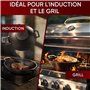Gusskönig Poêle Wok & Fonte - 36 cm Poêle Wok robuste - wok gaz - Poele Wok Induction - Poele Wok & fonte inclut un nettoyant à 