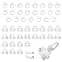 Glisseur pour Rideaux Compatible avec IKEA KVARTAL Galet et Crochet Patin Accroche Rideaux (24 Sets)