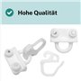 Glisseur pour Rideaux Compatible avec IKEA KVARTAL Galet et Crochet Patin Accroche Rideaux (24 Sets)