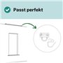 Glisseur pour Rideaux Compatible avec IKEA KVARTAL Galet et Crochet Patin Accroche Rideaux (24 Sets)