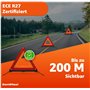 OwnWheel Triangle d'urgence Voiture & Voiture - Rouge - Triangle de Panne d'urgence - Triangle de signalisation pour Le Code de 
