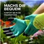 WOLFSFELLER 3 paires de gants de jardinage robustes et confortables pour femme et homme - Taille 8 - Gants de jardinage - Gants 