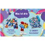 Calendrier de l'Avent 2024 - Calendrier de l'Avent original Schtroumpfs - Jouets à collectionner pour garçons et filles - 12 fig