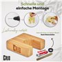 CRID Support mural pour batte de baseball - Support mural en bambou au design minimaliste, matière première 100 % naturelle, con