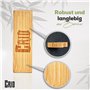 CRID Support mural pour batte de baseball - Support mural en bambou au design minimaliste, matière première 100 % naturelle, con
