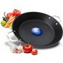 endusor Poele à paella Induction - Poele paella avec 38cm de diamètre pour 6-8 personnes - Adaptée à toute cuisinière + revêteme