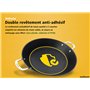 endusor Poele à paella Induction - Poele paella avec 38cm de diamètre pour 6-8 personnes - Adaptée à toute cuisinière + revêteme