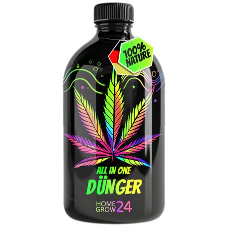 HOMEGROW24 Engrais pour cannabis Intérieur & Extérieur pour plantes de cannabis Phase de croissance et phase de floraison Engrai