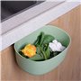 Penelife 2x Poubelle Plan de Travail - Poubelle a Suspendre - Poubelle Table a Langer Bebe - Bac Plastique Poubelle Cuisine 26 x