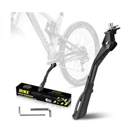 B!keRakshak Support de vélo pour 24-29 pouces - Béquille latérale antidérapante réglable en hauteur avec picots - Charge maximal