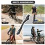 B!keRakshak Support de vélo pour 24-29 pouces - Béquille latérale antidérapante réglable en hauteur avec picots - Charge maximal