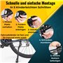 Prezisga Support de vélo de 24 à 29 pouces, réglable en hauteur, support central, support de vélo - Idéal pour les VTT, les vélo