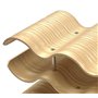 Dreiklang - be smart® Casier à vin design moderne - Étagère à bouteilles - 14 bouteilles de vin - En bois de noyer naturel - Pou