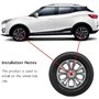 kykj 4 pièces 60mm Auto Cache Moyeux pour Citroen DS3 DS4 DS6, Enjoliveurs de Moyeu Capuchon De Centre De Roue Voiture Extérieur