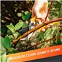 GRÜNTEK Sécateur Jardin lame franche 55mm. Cisaille 215mm Fleurs Vignes Plantes de Jardin