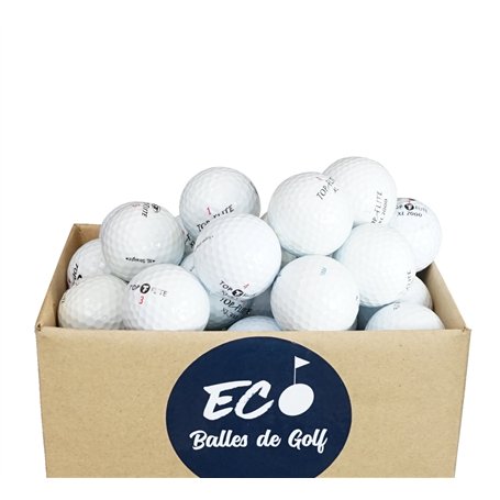 Lot de 100 balles de Golf de récupération Calibre AAA - Top Elite
